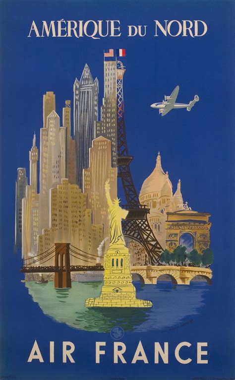 affiche air france vintage.